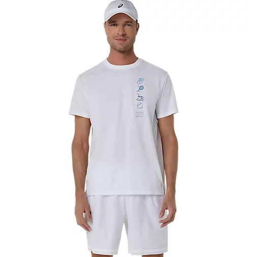 Koszulka sportowa Asics Game Seasonal Graphic biała