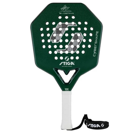 Rakieta do padla Stiga Cybershape 18K Hard Adam Axelsson Edition zielona