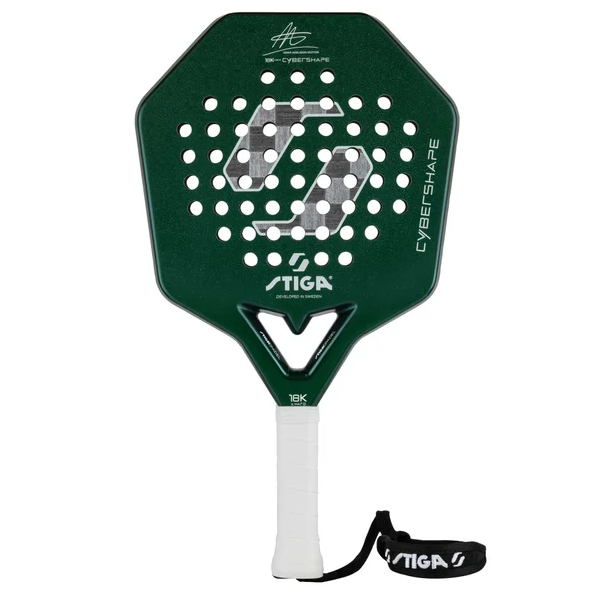 Rakieta do padla Stiga Cybershape 18K Hard Adam Axelsson Edition zielona