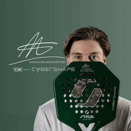 Rakieta do padla Stiga Cybershape 18K Hard Adam Axelsson Edition zielona