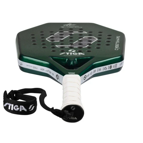 Rakieta do padla Stiga Cybershape 18K Hard Adam Axelsson Edition zielona