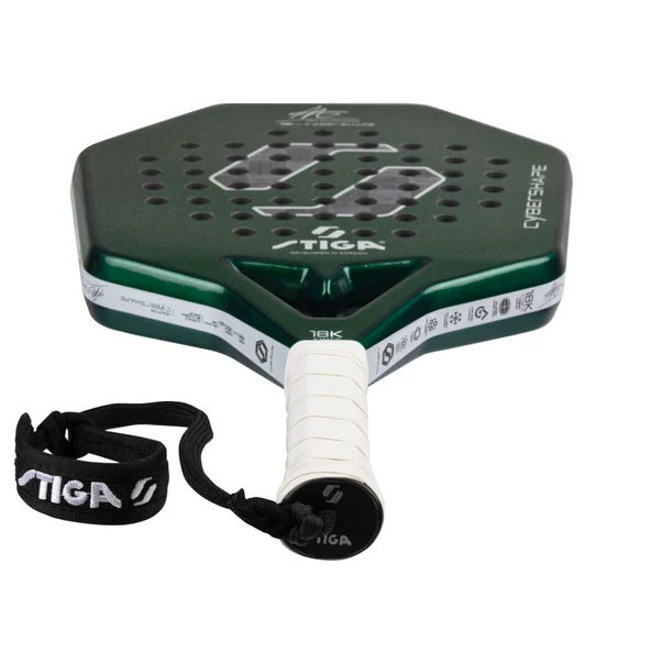 Rakieta do padla Stiga Cybershape 18K Hard Adam Axelsson Edition zielona