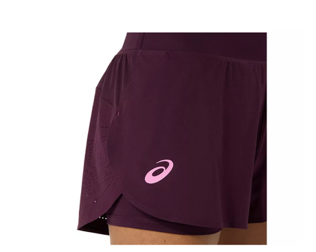 Spodenki tenisowe daskmie Asics Match Laser Cut Short fioletowe
