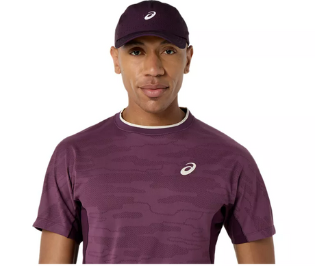 Koszulka sportowa Asics Match Jacquard SS Top purpurowa