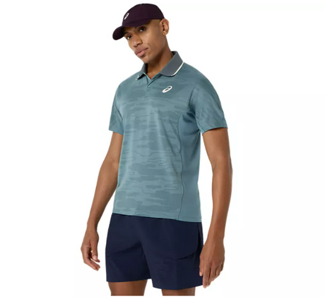Koszulka sportowa Asics Match Jacquard SS Polo zielona