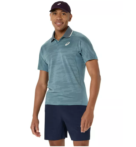 Koszulka sportowa Asics Match Jacquard SS Polo zielona