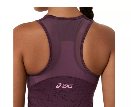 Sukienka tenisowa Asics Match Jacquard Dress bordowa