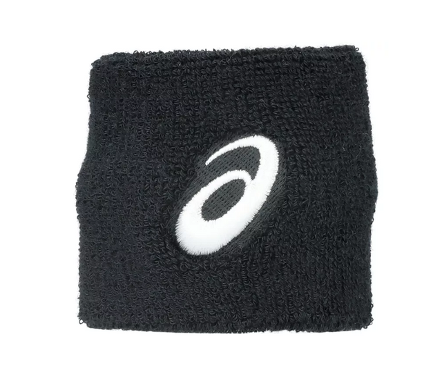 Frotki tenisowe Asics Wristband Short czarne x2