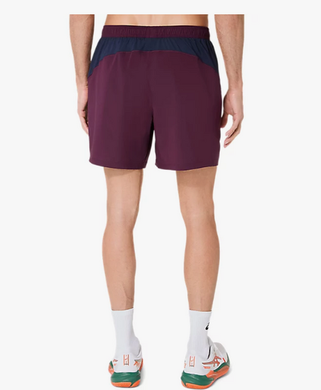 Spodenki tenisowe Asics Court 7in Short bordowe
