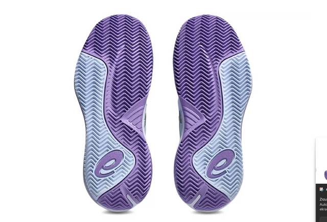 Buty tenisowe Asics Gel-Resolution X damskie Clay Night Energy błękitno-fioletowe
