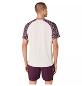 Koszulka sportowa Asics Padel Court SS Top beżowo-bordowa