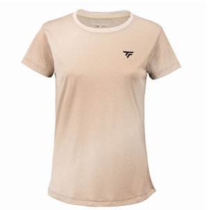 Koszulka tenisowa damska Tecnifibre X-Loop Tee beżowa