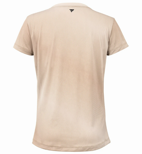 Koszulka tenisowa damska Tecnifibre X-Loop Tee beżowa