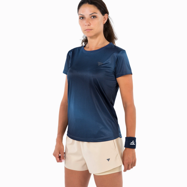 Koszulka tenisowa damska Tecnifibre X-Loop Tee granatowa