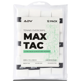 Owijki wierzchnie tenisowe ADV Max Tac x12 white
