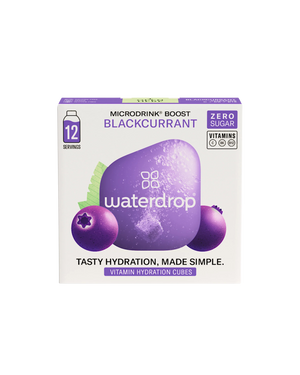 Elektrolity Waterdrop Microdrink Boost o smaku czarnej porzeczki x12
