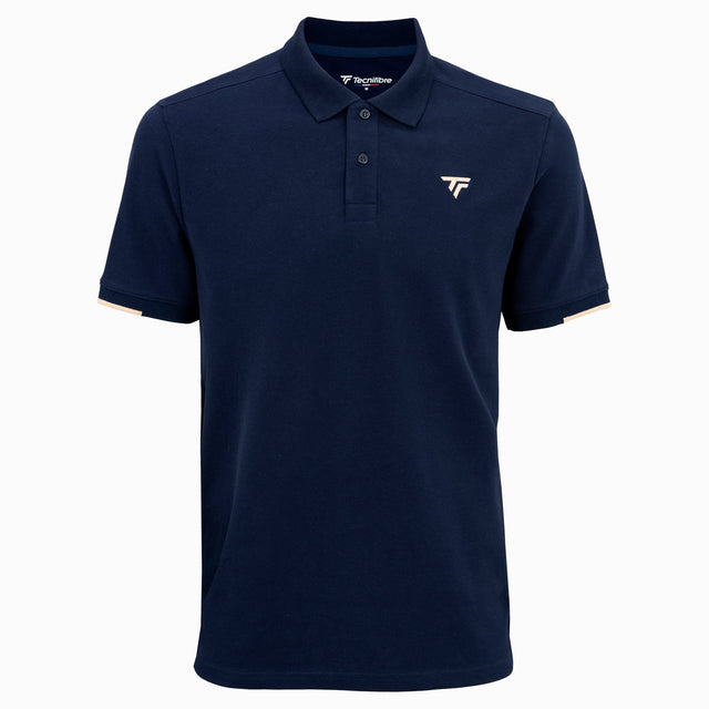 Koszulka tenisowa Tecnifibre Polo Pique granatowa