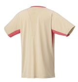 Koszulka tenisowa Yonex AO Crew Neck beżowa