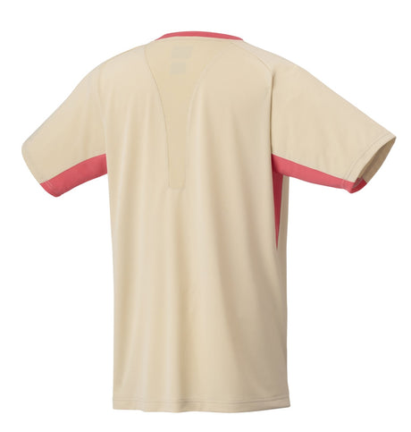Koszulka tenisowa Yonex AO Crew Neck beżowa