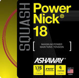 Naciąg do squasha Ashaway Power Nick 18 bordowy
