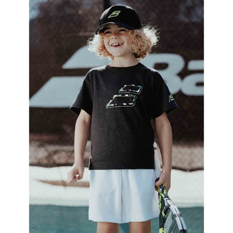 Koszulka chłopięca Babolat Aero Cotton Tee Boy czarna