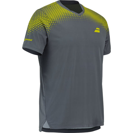 Koszulka tenisowa Babolat Aero Crew Neck Tee Men szara