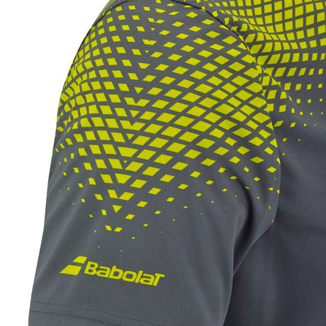 Koszulka tenisowa Babolat Aero Crew Neck Tee Men szara