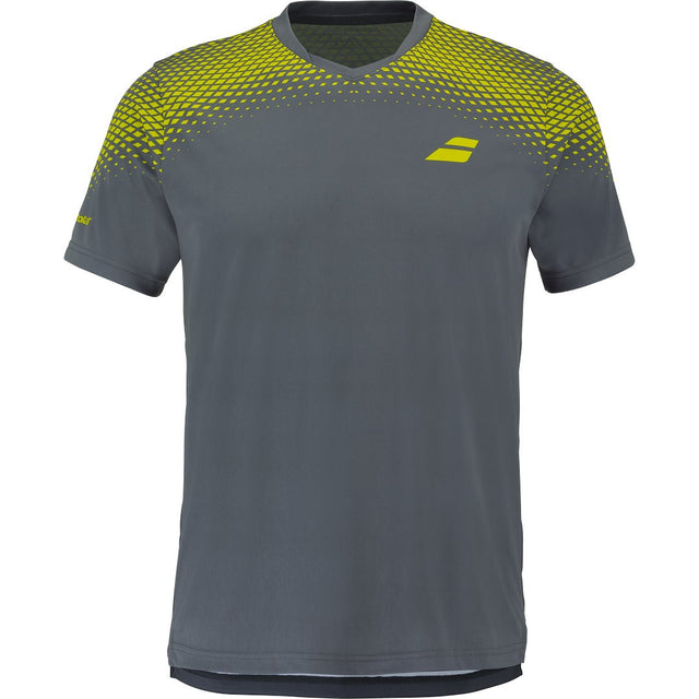 Koszulka tenisowa Babolat Aero Crew Neck Tee Men szara