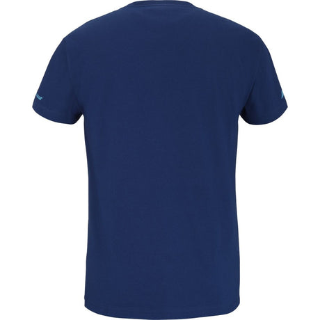 Koszulka tenisowa Babolat Cotton Tee J. Lebron niebieska