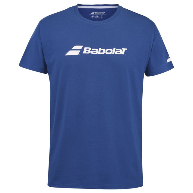 Koszulka tenisowa juniorska Babolat Exercise Tee Boy granatowa