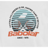 Koszulka chłopięca Babolat Exercise Cotton Tee Boy biała