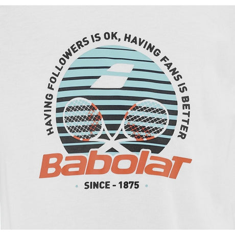 Koszulka chłopięca Babolat Exercise Cotton Tee Boy biała
