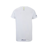 Koszulka tenisowa juniorska Babolat Exercise Cotton Tee Boy biała