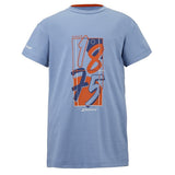 Koszulka tenisowa juniorska Babolat Exercise Graphic Tee Boy niebieska