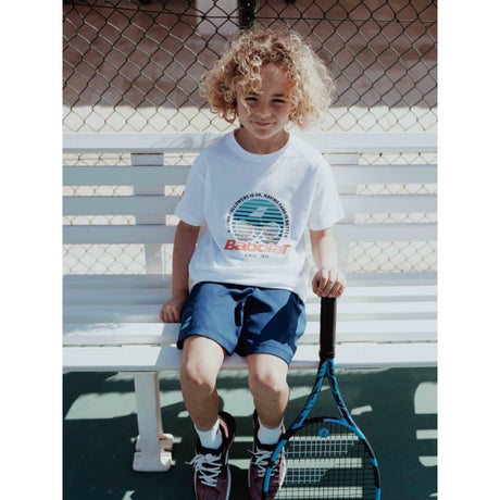 Koszulka chłopięca Babolat Exercise Cotton Tee Boy biała