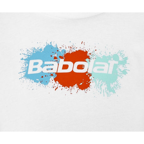 Koszulka tenisowa Babolat Exercise Cotton Tee Girl biała
