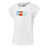 Koszulka tenisowa Babolat Exercise Cotton Tee Girl biała