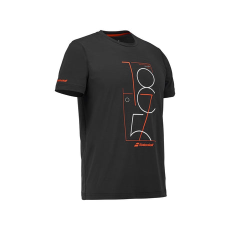Koszulka tenisowa Babolat Exercise Graphic Tee Men czarna