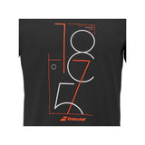Koszulka tenisowa Babolat Exercise Graphic Tee Men czarna