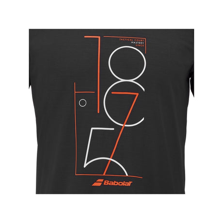 Koszulka tenisowa Babolat Exercise Graphic Tee Men czarna