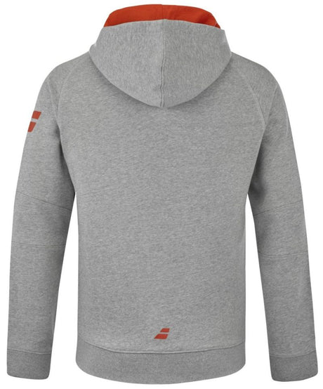Bluza tenisowa Babolat Exercise Hood Jacket Jr szara