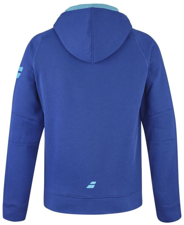Bluza tenisowa Babolat Exercise Hood Jacket Jr niebieska