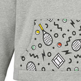 Babolat Exercise Hood Sweat Club 16 Junior Tennis Hoodie Gray
