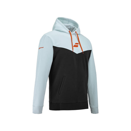 Bluza tenisowa juniorska Babolat Exercise Hood Sweat niebiesko-czarna