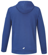 Bluza tenisowa juniorska Babolat Exercise Hood Sweat niebieska