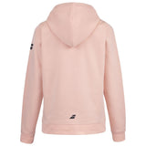 Bluza tenisowa juniorska Babolat Exercise Hood Sweat brzoskwiniowa