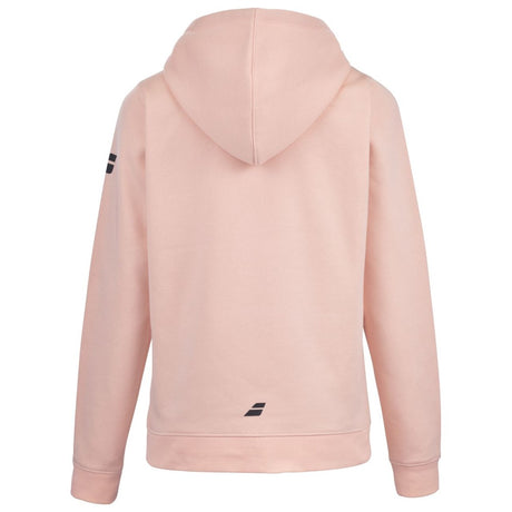 Bluza tenisowa juniorska Babolat Exercise Hood Sweat brzoskwiniowa