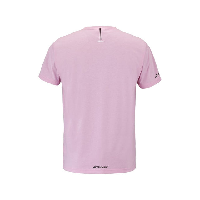 Koszulka tenisowa Babolat Exercise Message Tee Men różowa