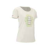 Koszulka tenisowa Babolat Exercise Message Tee Women beżowa