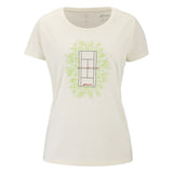 Koszulka tenisowa Babolat Exercise Message Tee Women beżowa